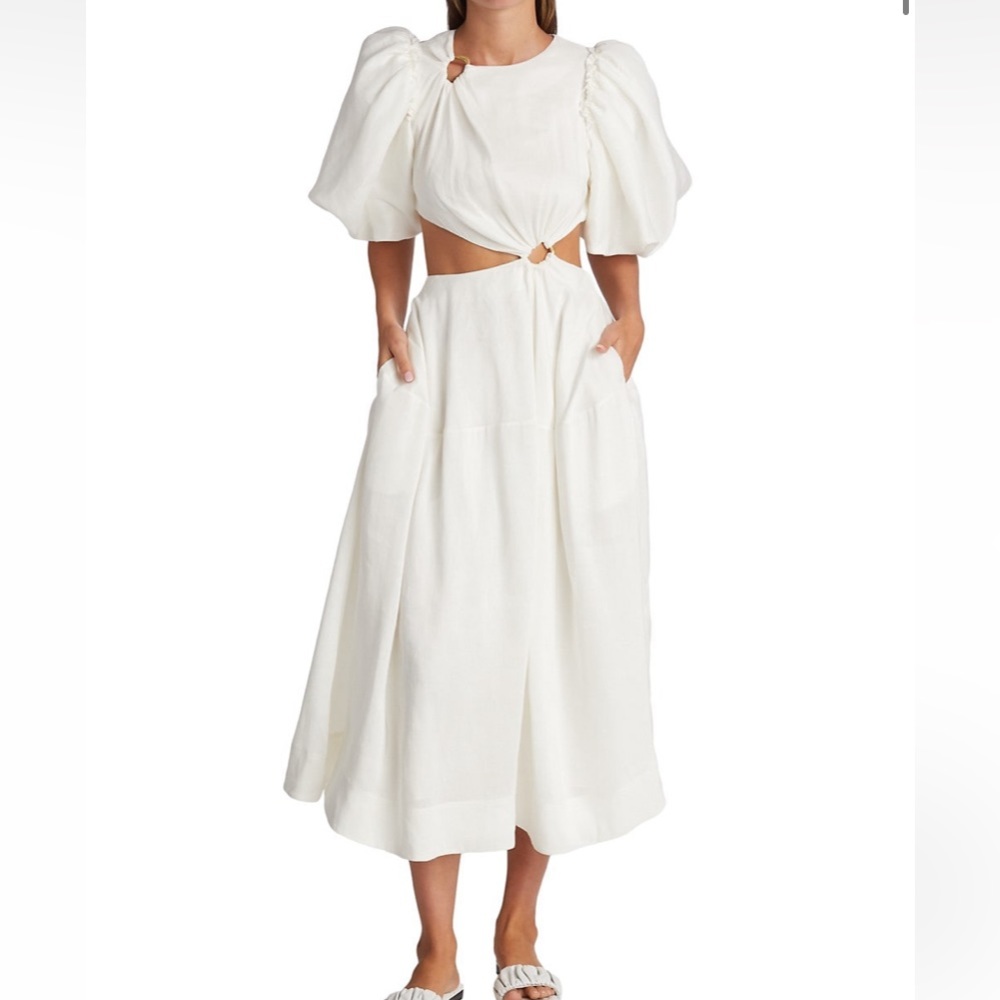 Aje Vanades cut out ring midi dress